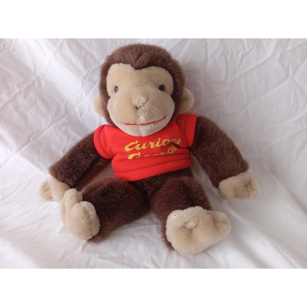 Vintage 1990s Curious George Stuffed Animal By GUND